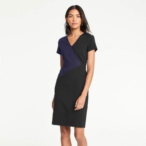 Ann Taylor All-Day Ponte Dress in Colorblock